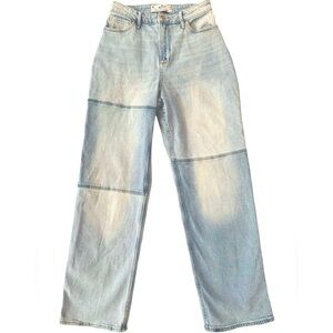 Hollister California Curvy Ultra High-Rise Dad Jeans Vintage Stretch 9R Juniors